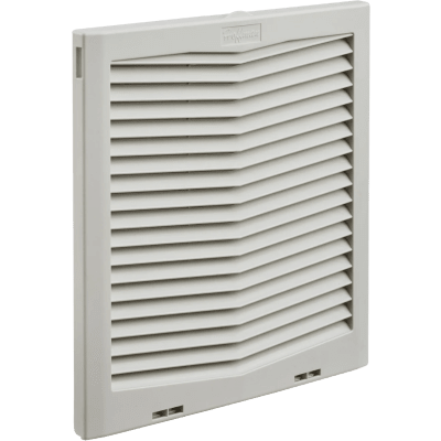 Rejilla de Escape / IP54 / HF13 13 in (325 mm) / Plástico / Click-Fit / Gris Claro