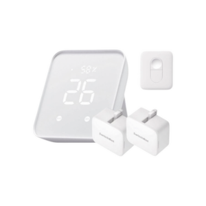 Kit Controlador Hub / WiFi + Bluetooth 4.2 / IR Universal / Alcance 120 m (394 pies) / Incluye 2 Pulsadores + 1 Remoto / Compatibilidad Matter