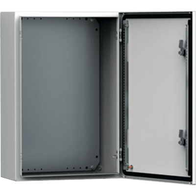 Gabinete de Pared para Exterior / Acero 1.5 mm / IP66 NEMA 4/12/13 / IK10 / 800 x 800 x 300 mm (31.5 x 31.5 x 11.8 in) / Bisagras Ocultas 130°