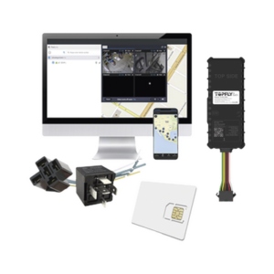 Kit rastreador GPS vehicular / 4G LTE Cat-M1/NB-IoT / BLE 5.0 / Precisión <2 m / -30°C a +80°C / Corte de energía / Relay + GPS anual + SIM 500MB/2 años
