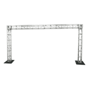 Truss de aluminio / 2.44 x 4.88 m (8 x 16 ft) / 40 x 40 cm / Carga pesada / DIN 1999-1-1