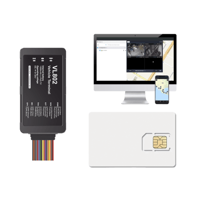 Kit localizador vehicular / 4G LTE / BLE / RS485 / Audio bidireccional / SIM incluida / Sensor ultrasónico compatible