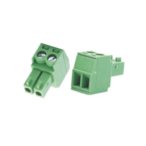 Bornera Conector Macho / 3.5 mm / 2 Tornillos / Plástico Resistente / CCTV y Control de Acceso