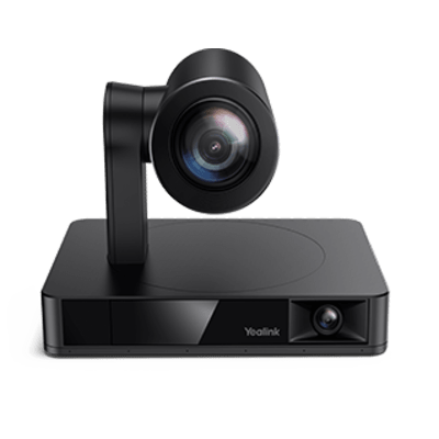 Cámara de Videoconferencia IP / Dual 4K / Sensor 8 MP / Zoom Óptico 12x / Campo de Visión 120° Panorámico / Seguimiento Automático por Voz