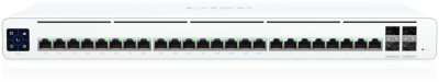 Switch Administrable / 24 Puertos GbE / 4 SFP+ 10G / PoE Pasivo 27 V 220 W / Pantalla Táctil 1.3" / Throughput 9 Gbps - Image 2