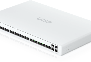 Switch Administrable / 24 Puertos GbE / 4 SFP+ 10G / PoE Pasivo 27 V 220 W / Pantalla Táctil 1.3" / Throughput 9 Gbps