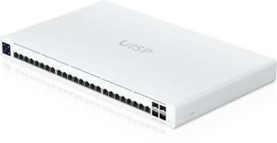 Switch Administrable / 24 Puertos GbE / 4 SFP+ 10G / PoE Pasivo 27 V 220 W / Pantalla Táctil 1.3" / Throughput 9 Gbps