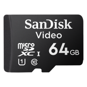 Memoria microSD / 64GB / Alta Resistencia / Videovigilancia / Clase 10 / -25°C a 85°C / 32 TBW