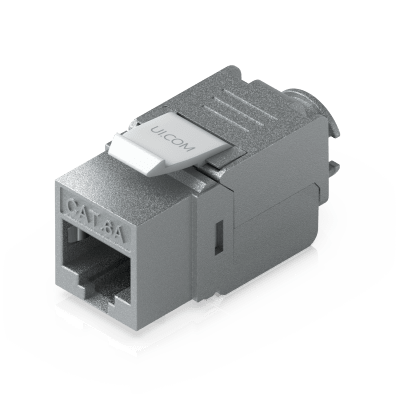 Keystone Jack / Cat6A / Terminación Toolless / Snap-In / 12 Piezas / 23-26 AWG