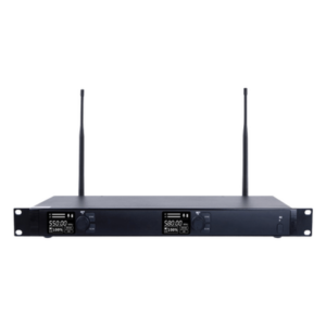 Receptor Inalámbrico Dual Canal / U-Band Digital / 4 Bandas 470-830 MHz / Modulación pi/4-DQPSK / Pantalla TFT-LCD 2.2" / Anti-Interferencia ID Code Pilot / Salidas Balanceadas y Desbalanceadas / Ecualización Ajustable