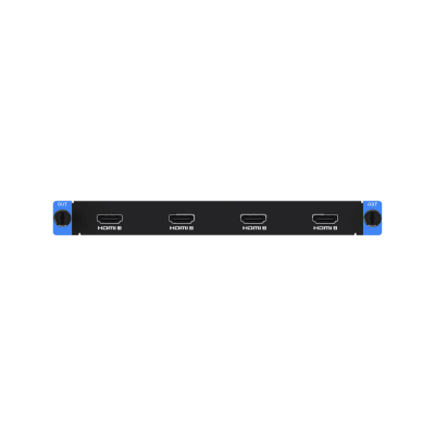 Tarjeta de Salida HDMI / 4 Canales / 4K por Puerto / 16 Capas Video Wall / Audio HDMI / HDMI 1.4
