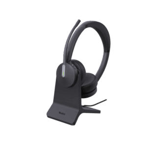 Diadema Inalambrica BH70 Dual con Stand de Carga de Yealink Certificada para Microsoft Teams con Acoustic Shield