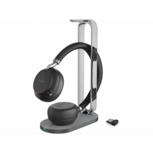 Diadema Inalambrica BH76 Plus With Charging Stand UC Black USB C/A de Yealink con ANC Híbrida y Estación de Carga Premium