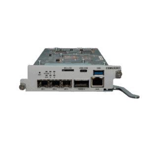 Tarjeta de Control y Uplink / 3x SFP/SFP+ 1/10G / 1x QSFP28 40/50/100G / Puerto Consola RJ45 / Out-Band 10/100/1000Base-T