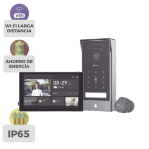 Video Portero Inteligente / 4K UHD / Wi-Fi 6 Dual Band / Reconocimiento de Venas de Palma y Facial / Monitor Táctil 8" / Visión Nocturna Color / IP65