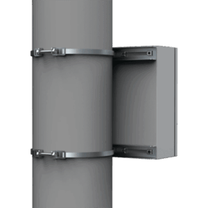 Kit de Fijación para Postes / Acero Galvanizado / Carga Máxima 900 N / Diámetro Poste 80-250 mm (3.15-9.84 in) / 2 Perfiles / Largo 496 mm (16.27 ft)