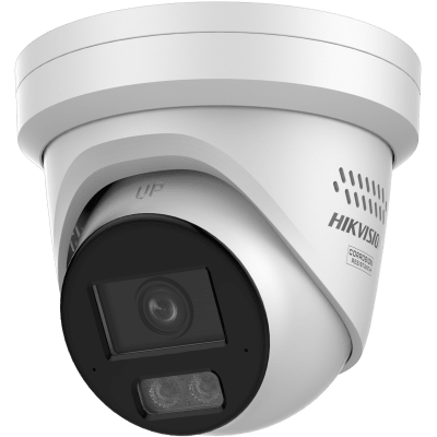 Cámara Turret IP / 12 Megapixel / Dual Light 30 m (98.4 ft) IR + 40 m (131.2 ft) Luz Blanca / AcuSense / WDR 120 dB / IP67 / PoE / Micro SD 512 GB