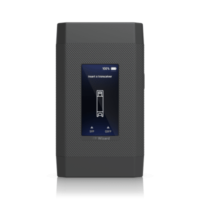 Herramienta de Diagnóstico Óptico / SFP a QSFP28 / Pantalla Táctil 1.9' / BLE / Batería 300 mAh / 75 min Autonomía / 3.6 x 2.1 x 0.8'