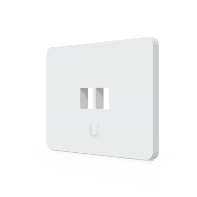 Placa de Pared Keystone / 2 Puertos / Horizontal / Superficie Pintable / 4.4 x 3.2 x 0.12 in / Paquete 4 Piezas - Image 2