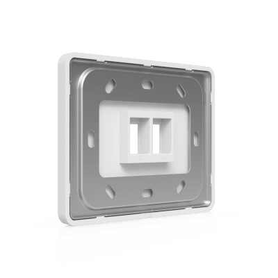 Placa de Pared Keystone / 2 Puertos / Horizontal / Superficie Pintable / 4.4 x 3.2 x 0.12 in / Paquete 4 Piezas - Image 4