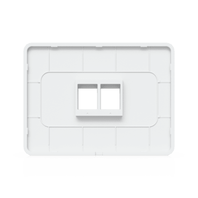 Placa de Pared Keystone / 2 Puertos / Horizontal / Superficie Pintable / 4.4 x 3.2 x 0.12 in / Paquete 4 Piezas - Image 6
