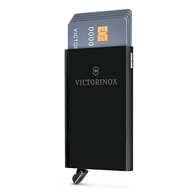 Tarjetero / Almacenamiento Seguro 4-6 Tarjetas / Aluminio Duradero / Protección RFID / Sistema Deslizamiento Patentado / Color Negro. - Image 6