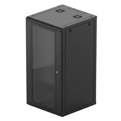 Gabinete de Pared / 24U / 635 mm Profundidad / 19 in / Acero Reforzado / 100 kg Carga / 2.09 ft x 3.85 ft x 2.09 ft