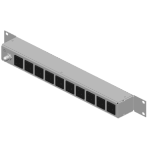 PDU Horizontal / 10 Tomas NEMA 5-15R / Rack 19 in 1UR / 120Vca 15A / Reestablecedor 15A / Cable 2.5 m (8.2 ft) / Acero Rolado en Frío