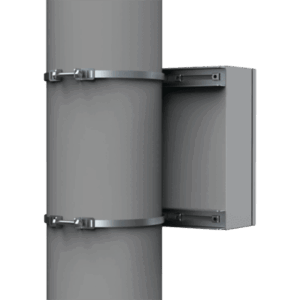 Kit de Fijación para Postes / Acero Galvanizado / Carga 900 N / Poste 80-250 mm / 2 Perfiles