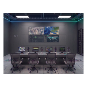 Videowall 2x2 / 4 Pantallas LCD 55" Full HD / Bisel 3.5 mm / Decodificador 16 Salidas HDMI 4K / Montaje de Pared / Operación 24/7