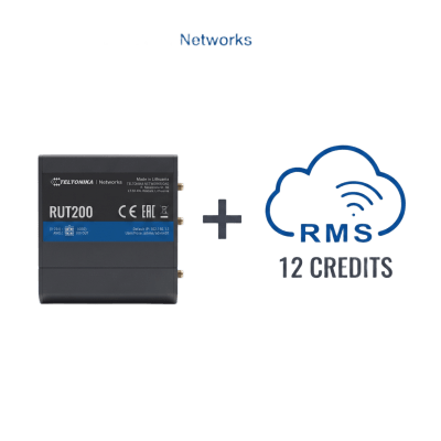 Router Celular Industrial / 4G LTE Cat 4 / 150 Mbps / Wi-Fi 2.4 GHz / -40°C a 75°C / Gestión RMS 1 Año