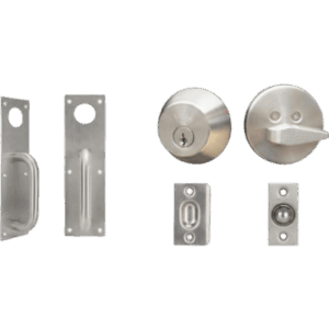 Kit Jaladera / Cerrojo B500P Llave Mariposa / Resbalón Pestillo de Bola Ajustable / Acero Inoxidable y Cromo