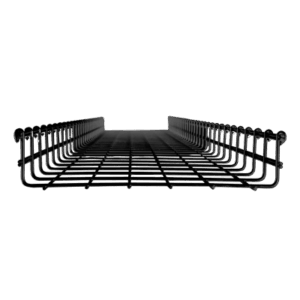Charola Tipo Malla / Ancho 300 mm / Peralte 66 mm / Tramo 3 m (9.8 ft) / Capacidad 315 Cables UTP Cat6 / Acabado Epóxico Negro