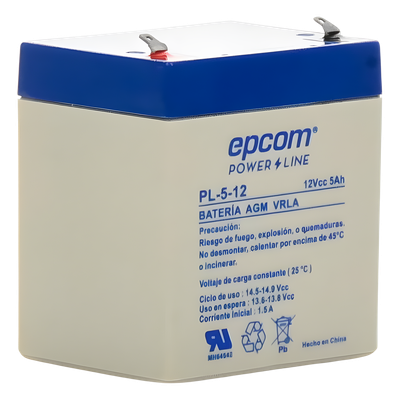 Batería 12 Vcc / 5 Ah / UL / Tecnología AGM-VRLA / Para uso en equipo electrónico Alarmas de intrusión / Incendio/ Control de acceso / Video Vigilancia / Terminales F1 / Cargador recomendado CHR-80. - Image 5