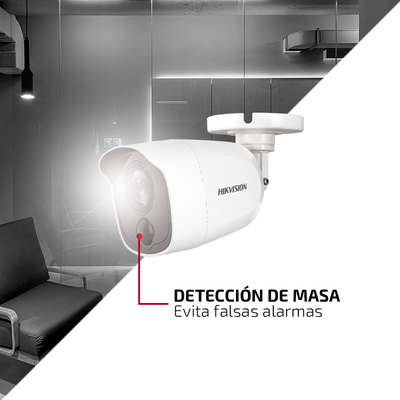 Bala FLASH TURBOHD 2 Megapixel (1080p) (LED Blancos Intermitentes) / PIR (Evita Falsas Alarmas) / 2 Megapixel / 20 mts IR EXIR / Lente 2.8 mm / IP67 / Salida de Alarmas - Image 2