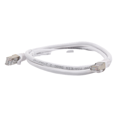 Patch Cord / Cat6A Blindado / 10G / 1.0 m (3.28 ft) / 500 MHz / AWG 27 / Blanco - Image 2