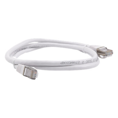 Patch Cord / Cat6A Blindado / 10G / 1.0 m (3.28 ft) / 500 MHz / AWG 27 / Blanco - Image 3