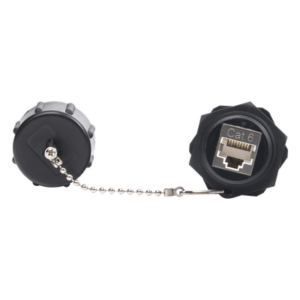 Acoplador Industrial / Cat 6 Blindado / IP67 Waterproof / -10°C a 60°C / 750 Ciclos / 50μm Oro