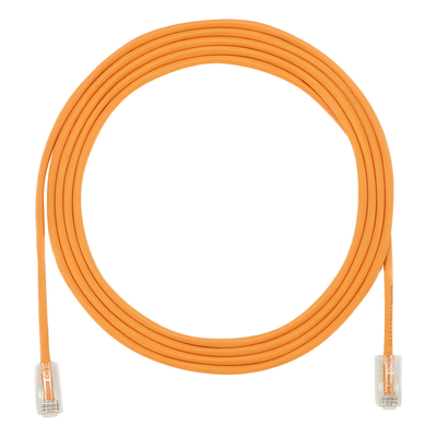 Cable de Parcheo UTP / Cat6A / 500 MHz / 28 AWG / Diámetro Reducido 4.7 mm / CM/LSZH / PoE 802.3bt / 0.3 m (1 ft)