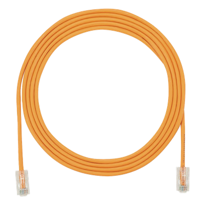 Cable de Parcheo UTP / Cat6A / 28AWG / CM-LSZH / 1.52 m (5 ft) / Naranja