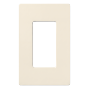 Placa de Pared / 1 Espacio / Sin Tornillos / Acabado Satinado / 75 x 119 mm (2.94 x 4.69 in) / Diseño Delgado 7.6 mm