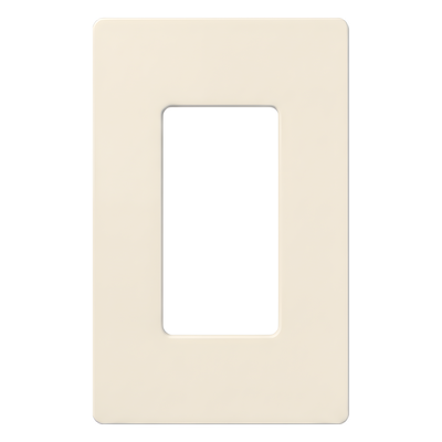 Placa de Pared / 1 Espacio / Sin Tornillos / Acabado Satinado / 75 x 119 mm (2.94 x 4.69 in) / Diseño Delgado 7.6 mm