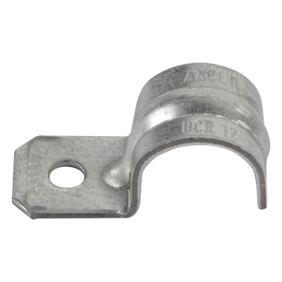 Abrazadera Tipo Uña / Conduit Pared Delgada / 3/4" (19 mm) / Acero Pregalvanizado Calibre 18 / Tornillo #12