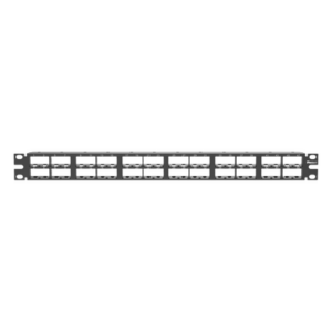 Panel de Parcheo Modular / 48 Puertos / 1 UR / Alta Densidad / Sin Blindaje / Rack 19 Pulgadas