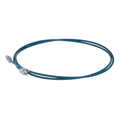Patch Cord Cat6A / 28 AWG / S/FTP Blindado / CM/LS0H / 2 m (6.56 ft) / Azul - Image 3