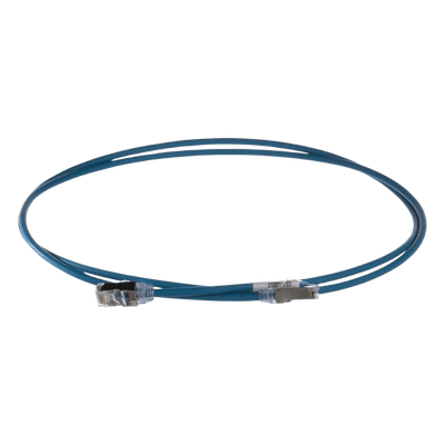 Patch Cord Cat6A / 28 AWG / S/FTP Blindado / CM/LS0H / 2 m (6.56 ft) / Azul