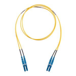 Jumper de Fibra Óptica / Monomodo OS2 9/125 / LC-LC Dúplex / LSZH / 2 m (6.56 ft) / Amarillo