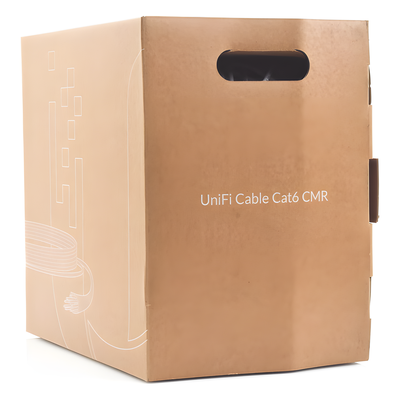 Bobina de cable UTP Riser (CMR) UniFi, Cat6, Color blanco, 23 AWG, 305m para interior - Image 4