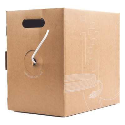 Bobina de cable UTP Riser (CMR) UniFi, Cat6, Color blanco, 23 AWG, 305m para interior