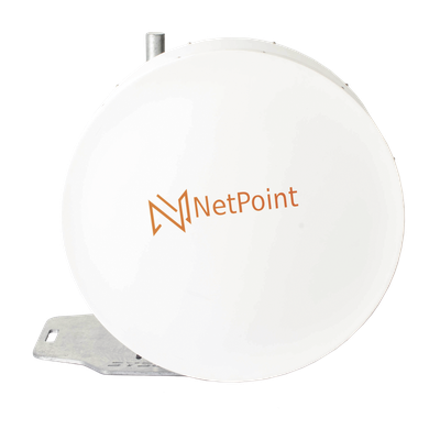 Antena Parabólica Blindada / 90 cm (35.4 in) / 10.1-11.7 GHz / Ganancia 38 dBi / Ajuste Milimétrico / Resistencia 120 km/h (74.6 mph)